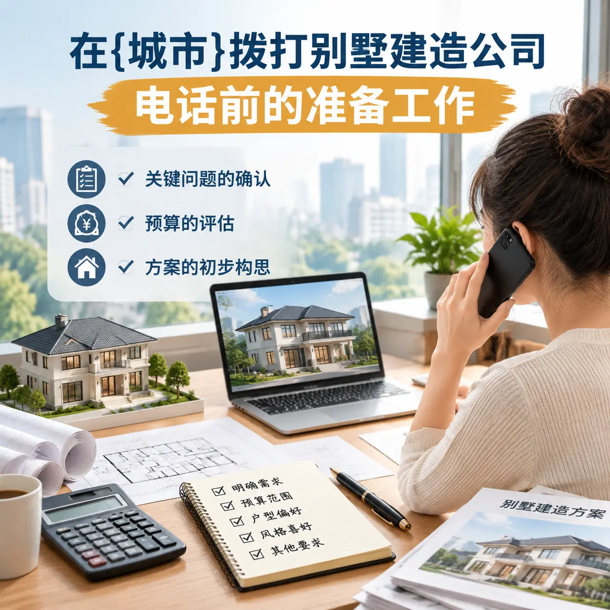 在长顺拨打别墅建造公司电话前的准备工作