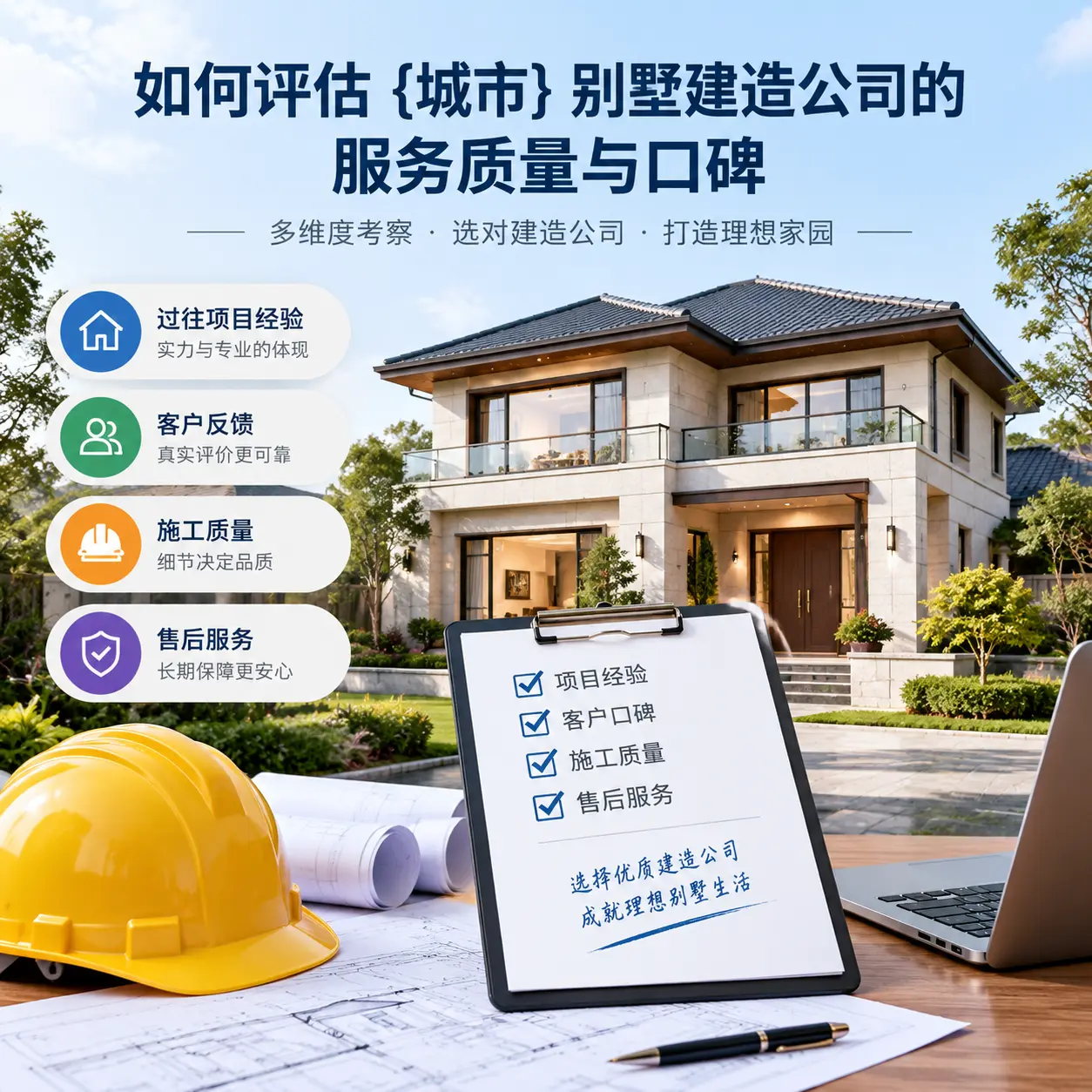 如何评估 长顺 别墅建造公司的服务质量与口碑
