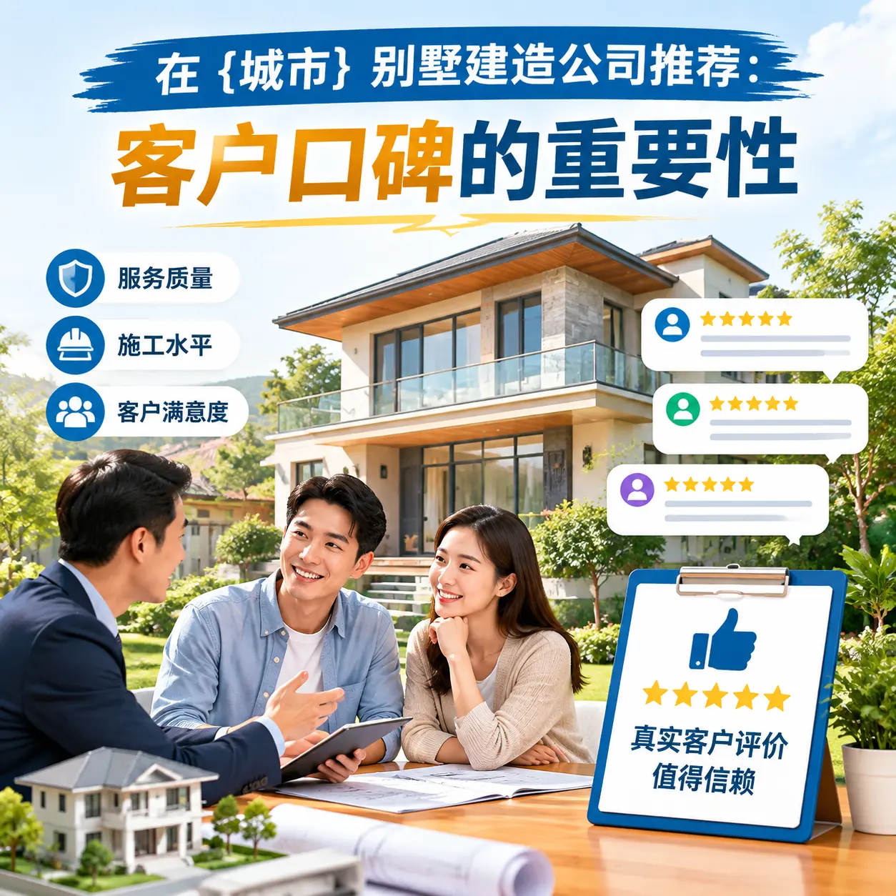 在 长顺 别墅建造公司推荐：客户口碑的重要性