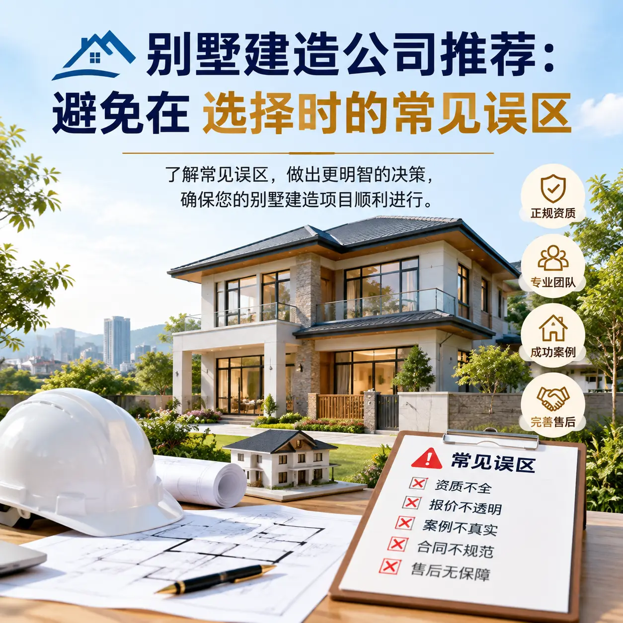 别墅建造公司推荐:避免在 长顺 选择时的常见误区
