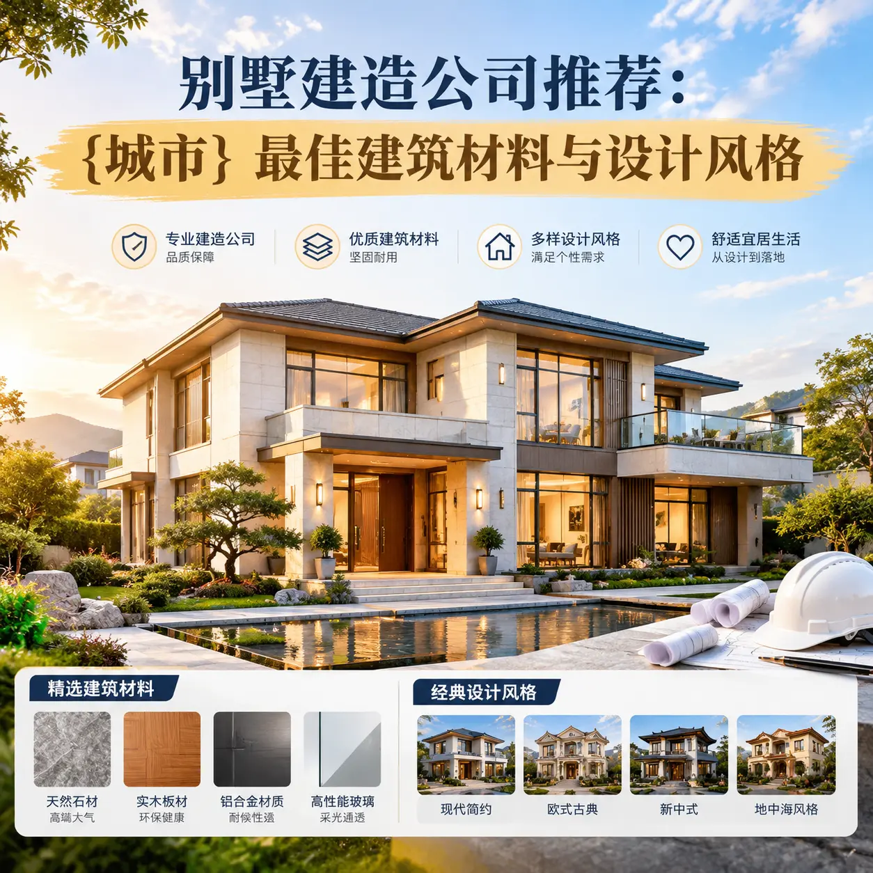 别墅建造公司推荐: 长顺 最佳建筑材料与设计风格