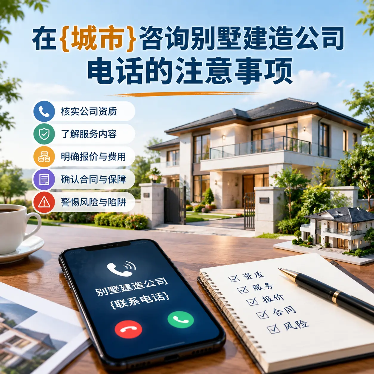 在长顺咨询别墅建造公司电话的注意事项