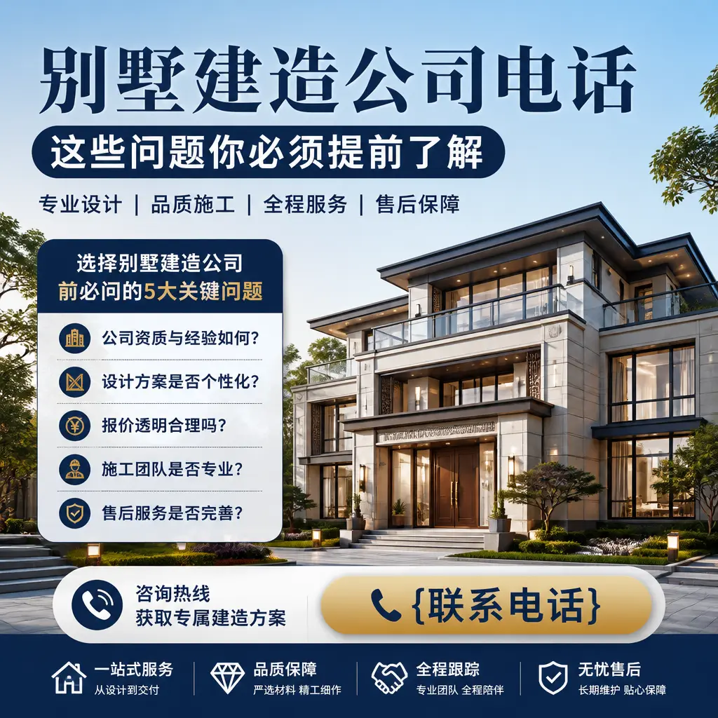 长顺别墅建造公司电话，这些问题你必须提前了解