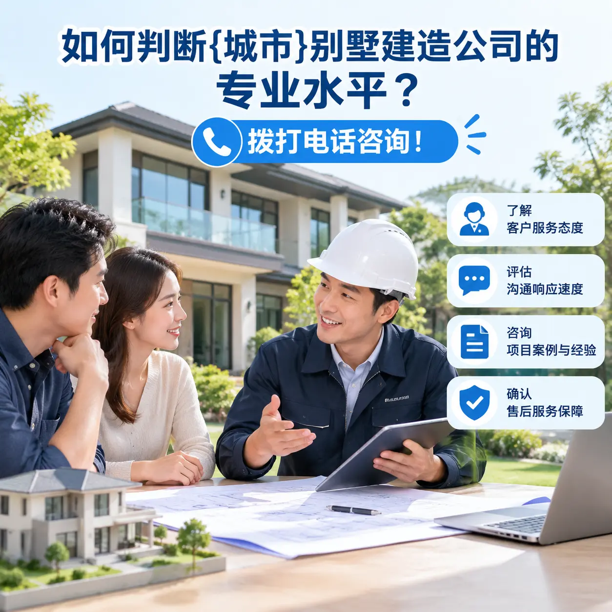 如何判断长顺别墅建造公司的专业水平?拨打电话咨询!